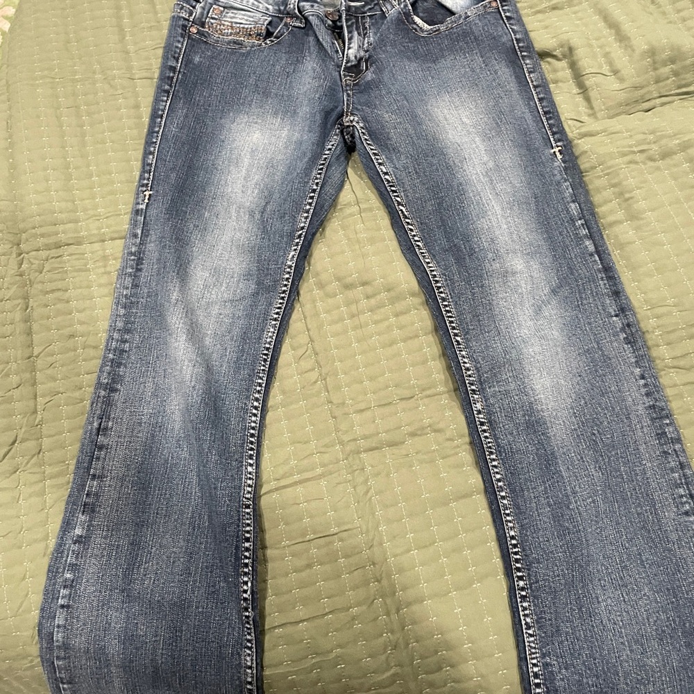 Cowgirl Tuff Dark Blue Denim Jeans